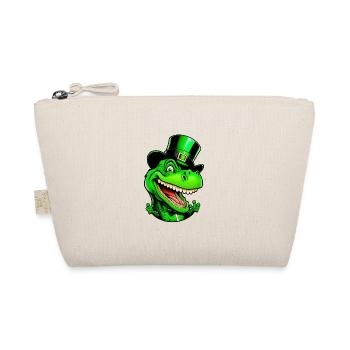 Drôle de dinosaure de la Saint-Patrick avec chapeau haut de forme - Trousse biologique - nature - Devant