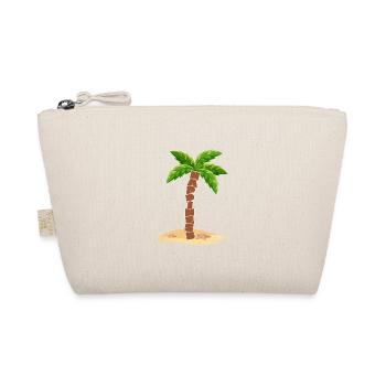 Happiness with palm tree - Smile on your face - Organic Pouch - nature - Front