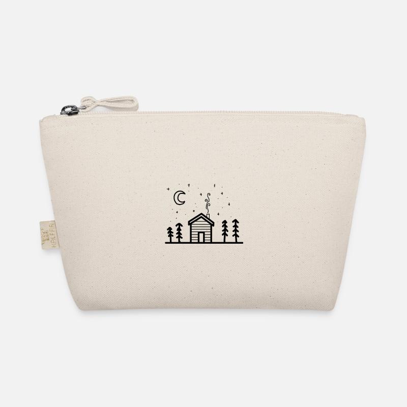 Starry mountains over hut Organic Pouch