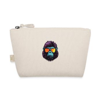 Gorilla Hipster Cool Party - Bio-Täschchen - Natur - Vorne