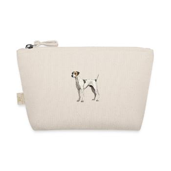 Greyhound Hund Tier - Bio-Täschchen - Natur - Vorne
