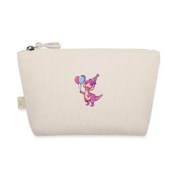 Dinosaur T-Rex Birthday Baby - Organic Pouch - nature - Front