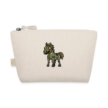 Horse Halloween Comic Funny - Organic Pouch - nature - Front
