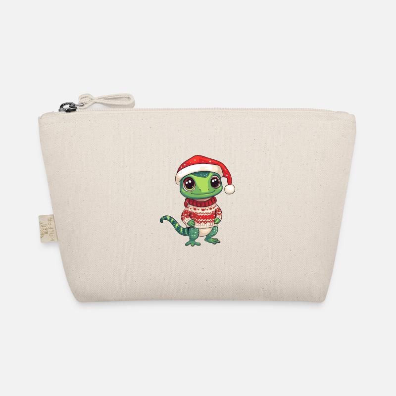 Lizard Christmas Comic Organic Pouch
