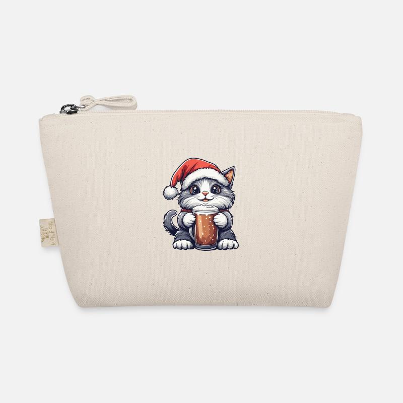 Cat Bière Noël Noël Trousse biologique