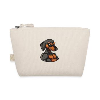 Dachshund Dog Muscles Fitness Dachshund - Organic Pouch - nature - Front