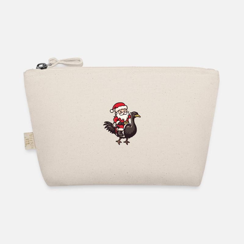 Strauß Weihnachtsmann - Bio-Täschchen - Natur