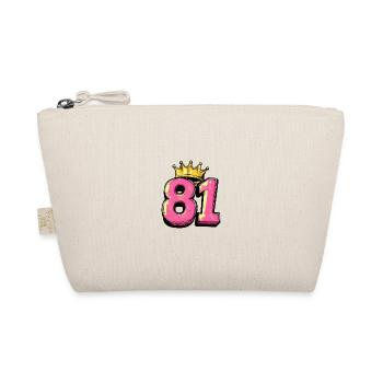 81 Zahl Krone - Bio-Täschchen - Natur - Vorne
