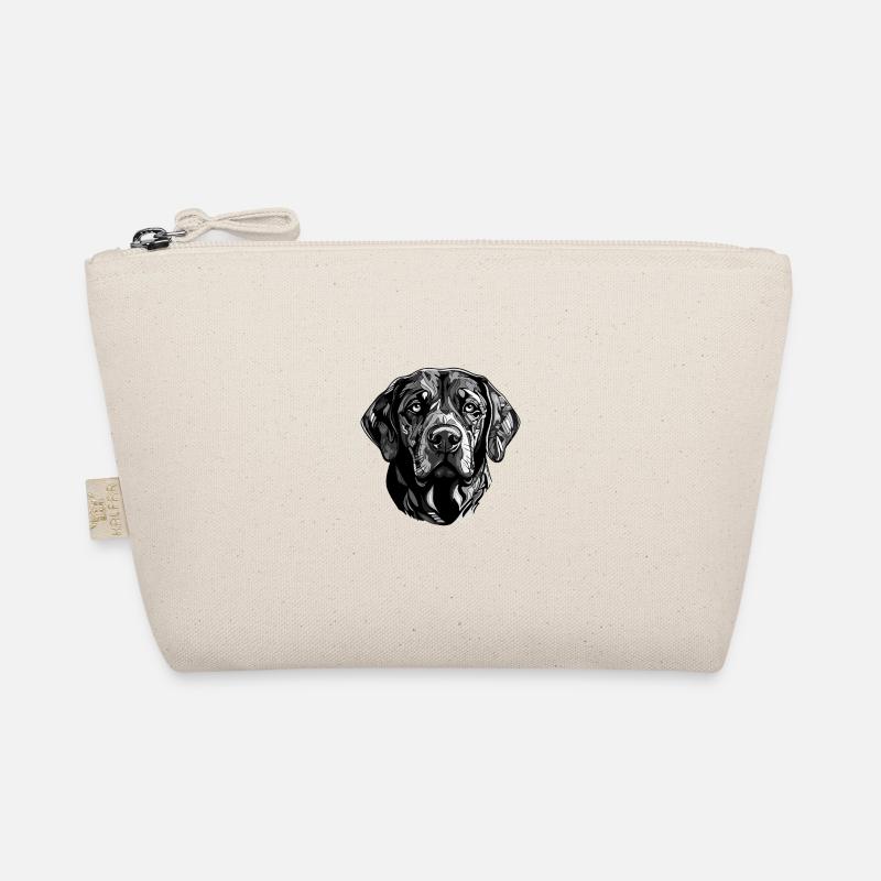 Labrador Hund Kopf - Bio-Täschchen - Natur
