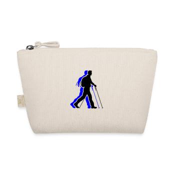 Nordic Walking Man Icon - Organic Pouch - nature - Front