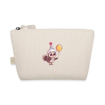 Turkey Birthday Baby - Organic Pouch - nature - Front