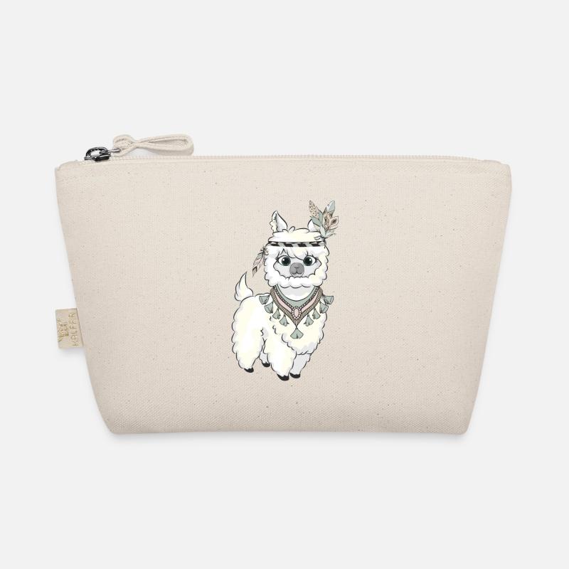 Alpaka Boho Federn Bio-Täschchen