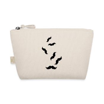Mustache symbol - Organic Pouch - nature - Front