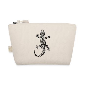Gecko Tribal Tattoo - Organic Pouch - nature - Front