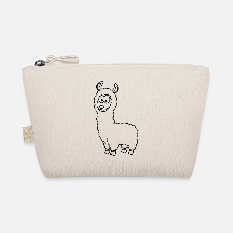 Alpaca Comic Animal Organic Pouch