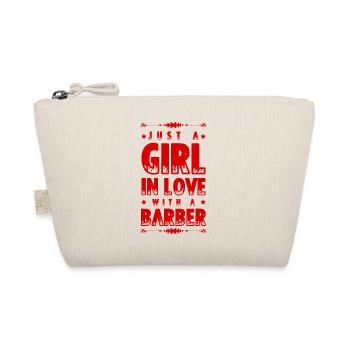 Girl in love with a Barber - Organic Pouch - nature - Front