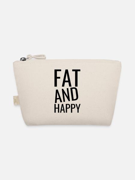 Cute and Funny Body Positivity Quotes - Organic Pouch - nature - Front
