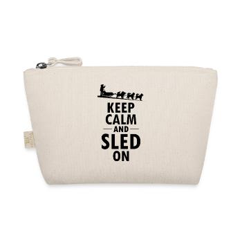 Husky Sledding Sled Dog Racing Alaskan Racers - Organic Pouch - nature - Front