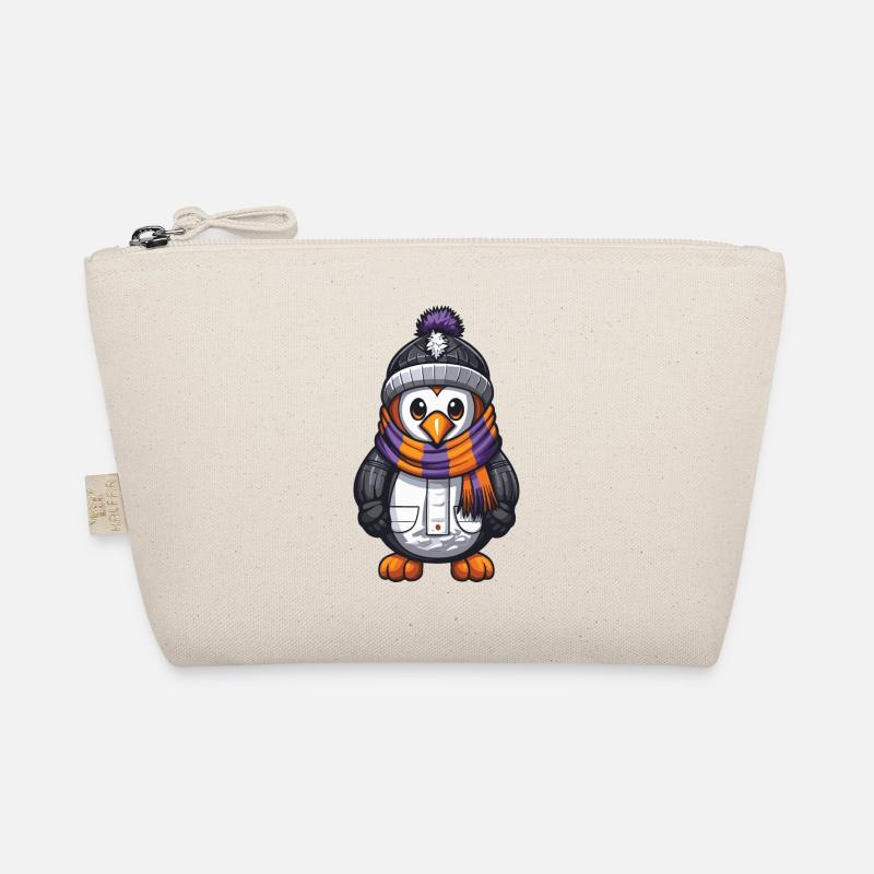 Pinguin Comic Winter Bio-Täschchen