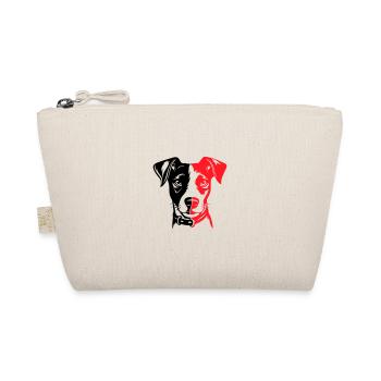 Jack Russel Terrier Hund Kopf - Bio-Täschchen - Natur - Vorne