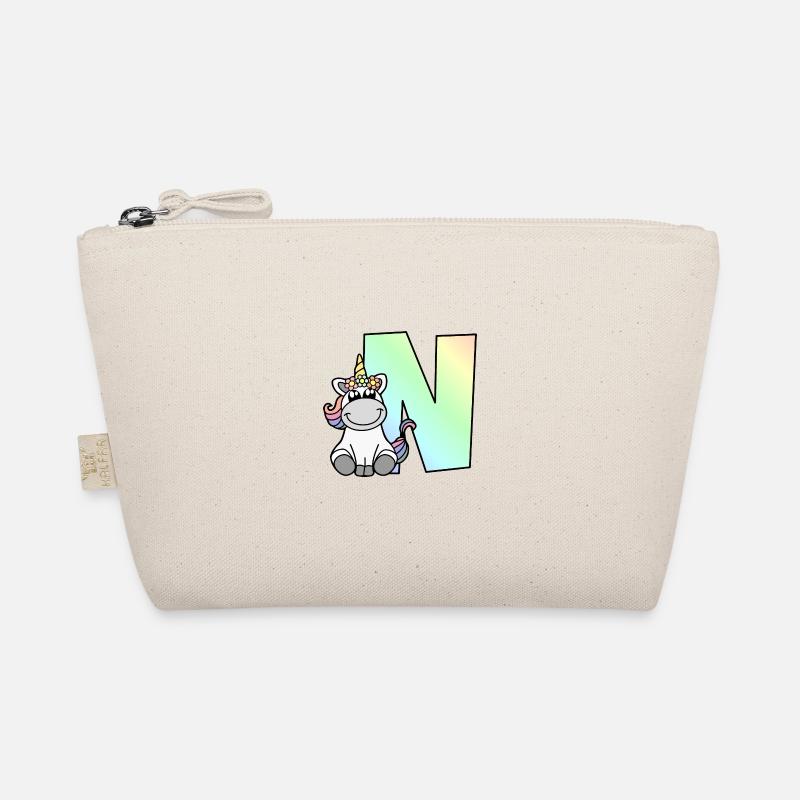 Unicorn Letter N Organic Pouch