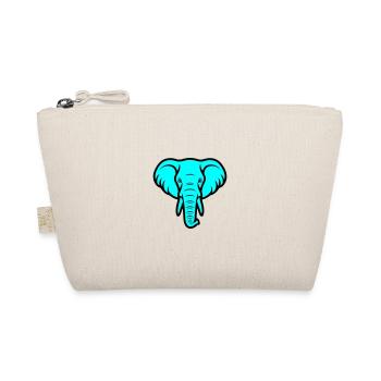 Elefant Kopf - Bio-Täschchen - Natur - Vorne