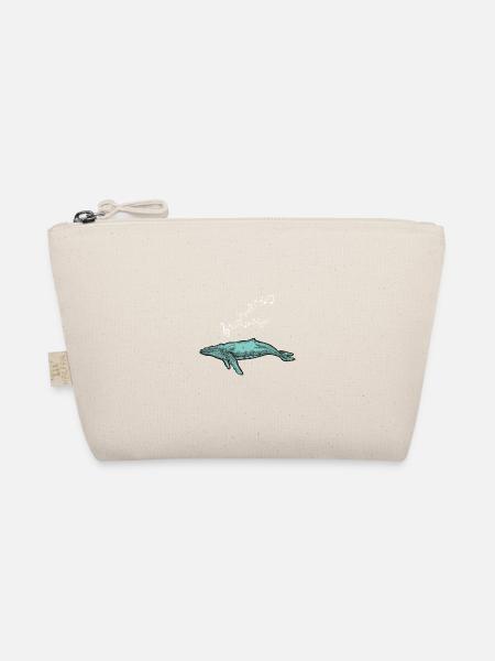Whale Whales Sea Fish Water Sea Animal Sperm Whale - Organic Pouch - nature - Front
