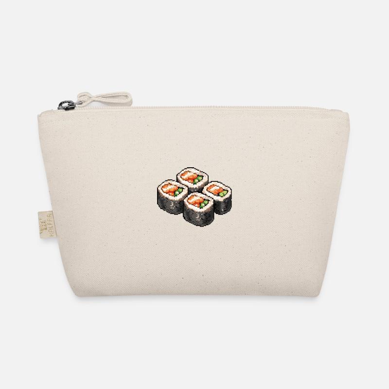 Sushi Pixel Symbol - Bio-Täschchen - Natur