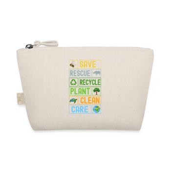 Speichern Retten Recyceln Anlage Saubere Pflege - Bio-Täschchen - Natur - Vorne