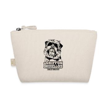 GRIFFON BRUXELLOIS coolest dog ever dog saying - Organic Pouch - nature - Front