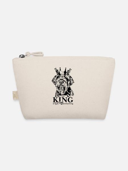 Korthals Griffon King of everything dogs - Organic Pouch - nature - Front
