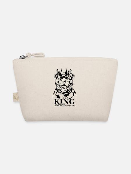 Staffordshire Bullterrier King Hundespruch Hunde - Bio-Täschchen - Natur - Vorne