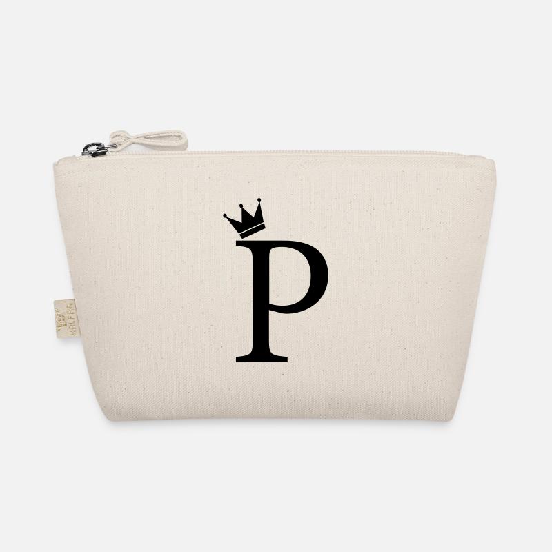 P-Monogramm-Krone Bio-Täschchen