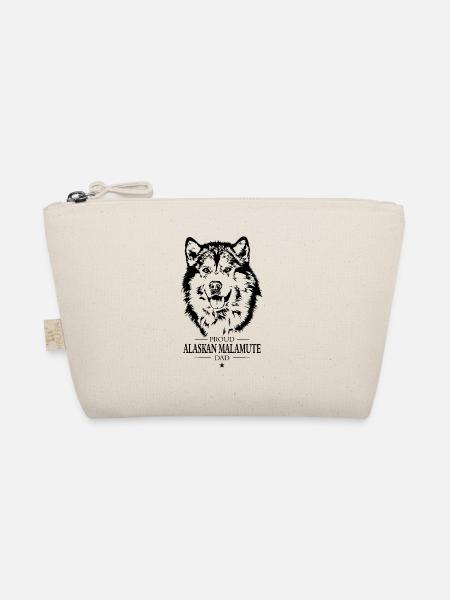 Proud Alaskan Malamute Dad Dog Dog Wilsigns - Organic Pouch - nature - Front