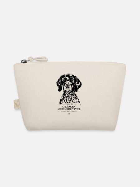 German Shorthaired Pointer Dad Dog Dog Wilsigns - Organic Pouch - nature - Front