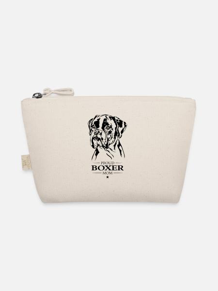 Boxer Mom Dog Dog Dog Sport Wilsigns - Organic Pouch - nature - Front