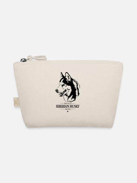 Siberian Husky Mom Hunde Hund Wilsigns - Bio-Täschchen - Natur - Vorne