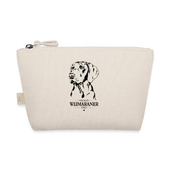 Weimaraner Dad Dogs Dog Hunting Dogs Wilsigns - Organic Pouch - nature - Front