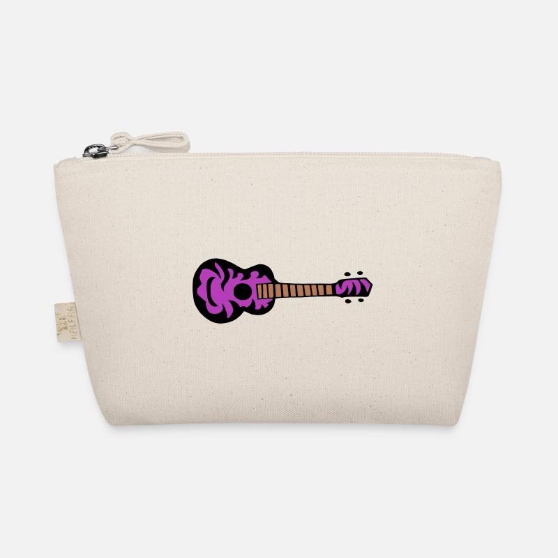 Ukulele Gitarre dreifarbig 1 - Bio-Täschchen - Natur