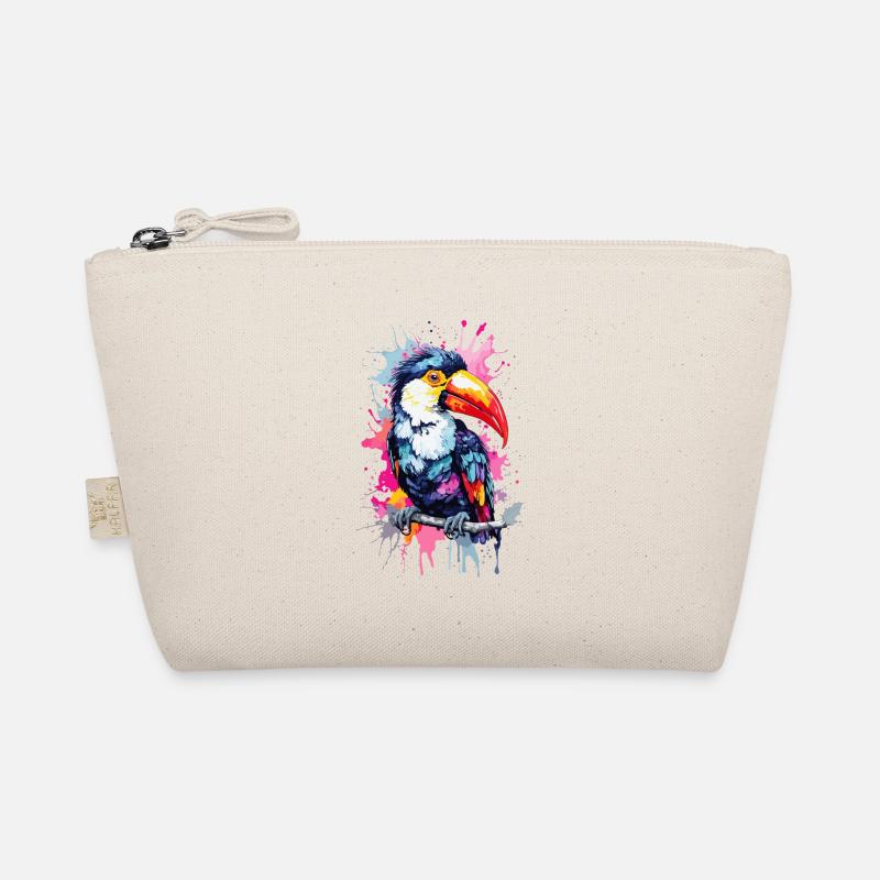 Tucan Vogel Bunt Bio-Täschchen