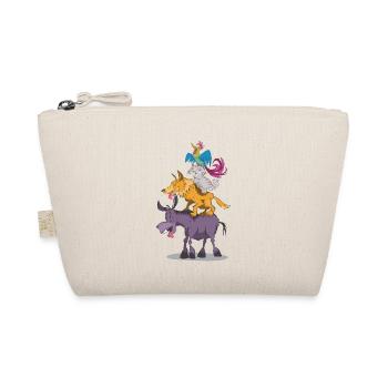Bremen Town Musicians: Stacks of adventures! - Organic Pouch - nature - Front