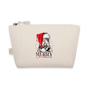 Père Noël VIEUX BOULEDOGUE ANGLAIS Joyeux Noël Wilsigns - Trousse biologique - nature - Devant