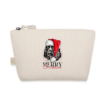 Père Noël anglais Springer Spaniel Joyeux Noël - Trousse biologique - nature - Devant