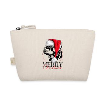 Père Noël Rottweiler Joyeux Noël Chiens Wilsigns - Trousse biologique - nature - Devant