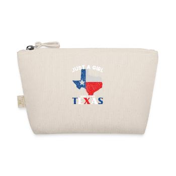 Damen Just a Girl who loves Texas USA Flagge Farbe - Bio-Täschchen - Natur - Vorne