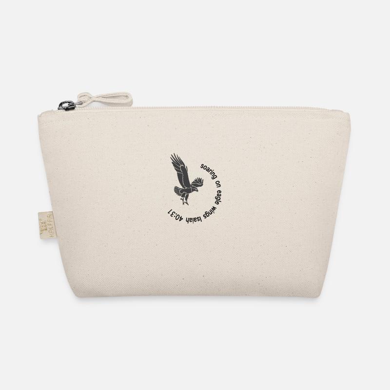 Christian Design Soaring on Eagle Wings Isaiah 40 Organic Pouch