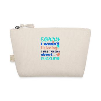 Hobby Puzzler Funny Quote Jigsaw Puzzling - Organic Pouch - nature - Front