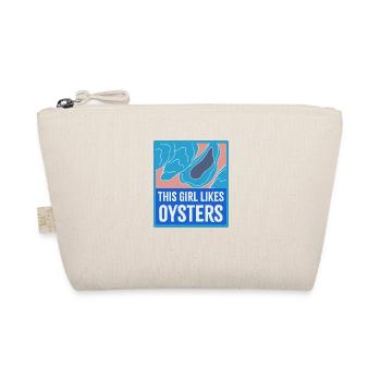 Seafood Chef Funny Saying Girl aime les huîtres - Trousse biologique - nature - Devant