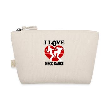 I Love Disco Dance Ich liebe Disco Tanz Dancing - Bio-Täschchen - Natur - Vorne