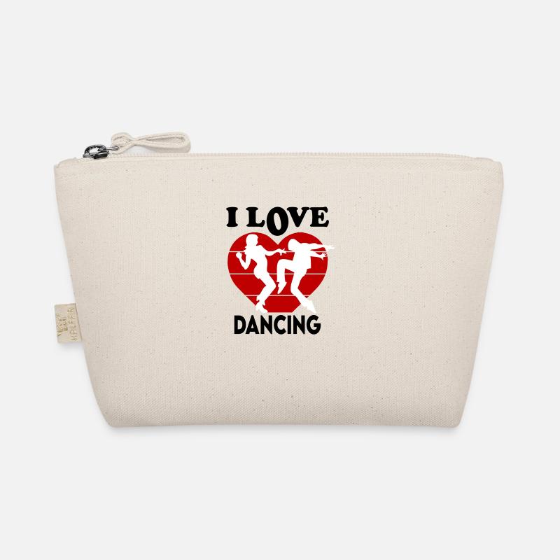 I Love Dancing Ich liebe tanzen Tanzschule - Bio-Täschchen - Natur